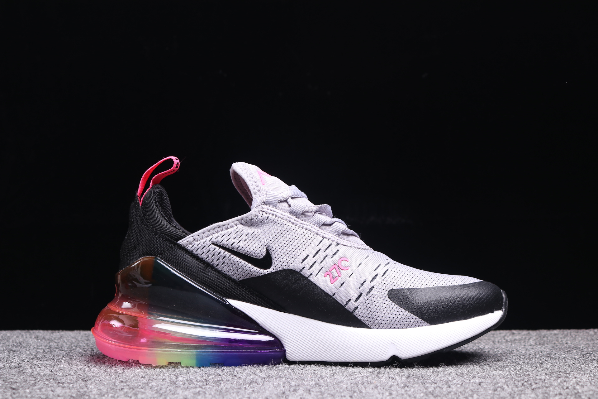 Women Supreme x Nike Air Max 270 Grey Black Red Shoes